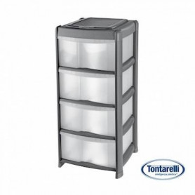 CASSET. BAMBU 4 CASSETTI ALTI GRI