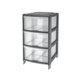 CASSET. BAMBU 3 CASSETTI ALTI GRI