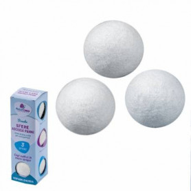 SFERE ASCIUGA PANNI 100% LANA 3 PZ