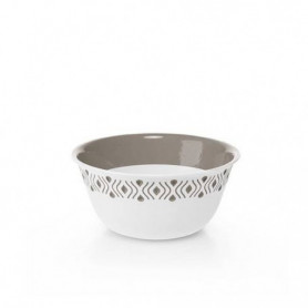 CIOTOLA TOSCA D.23 CM BIANCO/TORTORA CHIARO PLUS