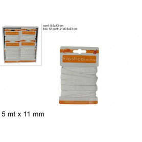 ELASTICO 5 MT X 11 MM BIANCO