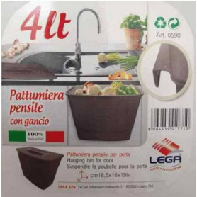 PATTUMIERA PENSILE C/GANC LT 4