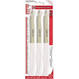 SET 6 PZ COLT. TAVOLA NITRO STEEL M/BIANC