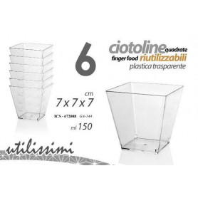 6 CIOTOLINE 7X7X7 CM PLAST