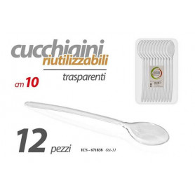 12 CUCCHIAI PLASTICA