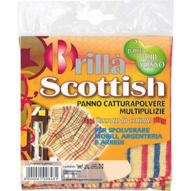 PANNI POLVERE SCOZZESI 2 PZ CM 50X50