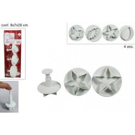 STAMPINI 3 PZ FIORI BIANCHI