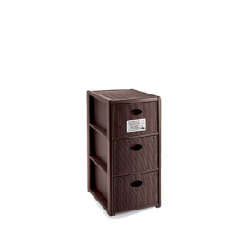 CASSETTIERA ELEGANCE 3 SLIM MOKA