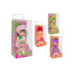 FASHION DOLL 18CM C/PORTACHIAVE FRUTTA 4ASS