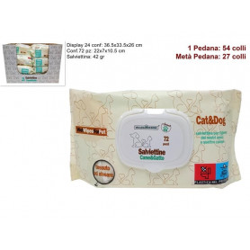 SALVIETTE DETERGENTI PET 72 PZ