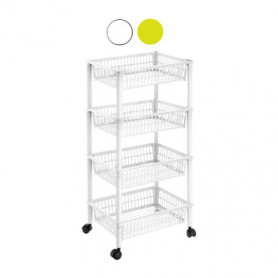 CARRELLO MITO 4 CESTE             BIANCO