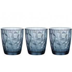 CONF 3 BICCHIERI ACQUA DIAM OCEAN BLU