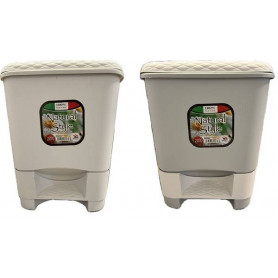 PATTUMIERA RATTAN A PEDALE LT 20