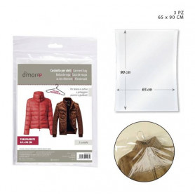 CUSTODIA ABITI PLAST.TRASP 65X90 CM 3 PZ