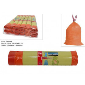 SACCHI RIFIUTI LEGAFACILE 15 PZ 55X65 7 MIC ARANC