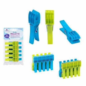 MOLLETTE IN PLASTICA 10 PZ SUPERTENUTA 2 COLORI