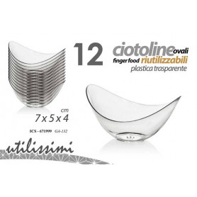 12 VASSOIETTI 7X5X4 CM