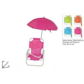 SEDIOLINA IN METALLO C/OMBRELLO