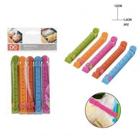 MOLLETTA CHIUDIPACCO PLAST. 12X1,5CM 5PZ