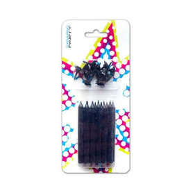 CANDELINE JUMBO 12 PZ NERO