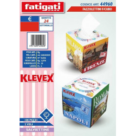 FAZZOLETTINI F/CUBO 100PZ 2VELI KLE
