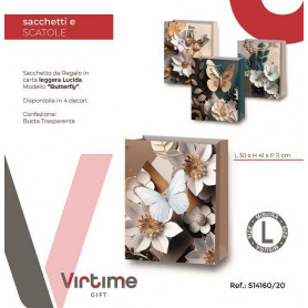 SACCH.REG.CARTA 41X30X11 CM BUTTERFLY