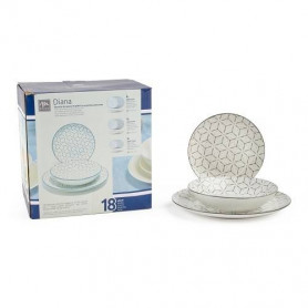 SERVIZIO PIATTI IN PORCELLANA 18 PEZZI