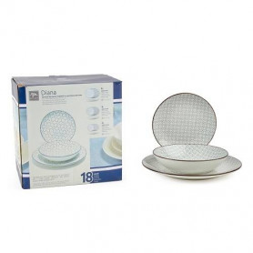 SERVIZIO PIATTI IN PORCELLANA 18 PEZZI