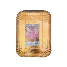 VASSOIO IN CARTA 24 X 34CM 2PZ ORO