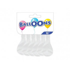 PALLONE 12" 10PZ BIANCO