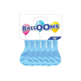 PALLONE 12" 10PZ CELESTE