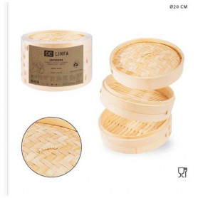 VAPORIERA LEGNO 2PIANI 20CM