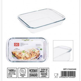 PIROFILA VETRO RETT.1600ML 29.5X17.4X5.1CM