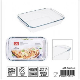 PIROFILA VETRO RETT.3000ML 39.3X23.6X5.2CM