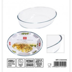 PIROFILA VETRO OVALE 2400ML 30.3X21.4X6.5