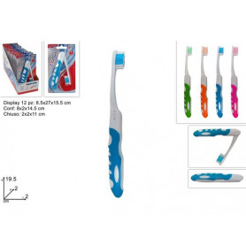 SPAZZOLINO DA VIAGGIO PIEGHEVOLE 4COLORI IN DISPLAY