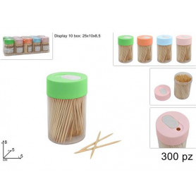 BARATTOLO STUZZICADENTI 300PZ 4COL