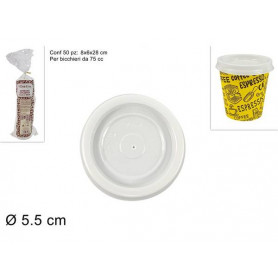 COPERCHIO   50PZ PER BICCHIERI CAFFE"