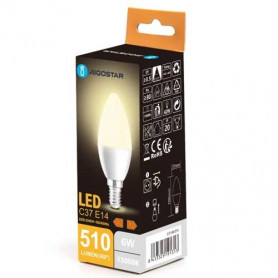 LED C37 E14 6W 3000K