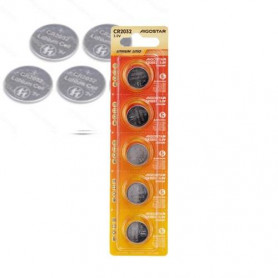 BATTERIA A BOTTONE CR2032 3V 5PZ