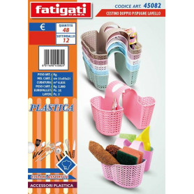 CESTINO DOPPIO P/SPUGNE LAVELLO