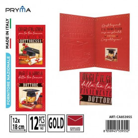 BIGLIETTO LAUREA TOCCO RED