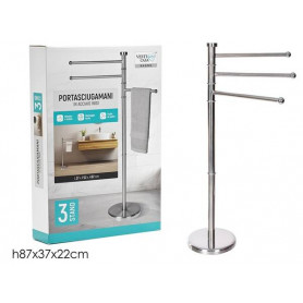 PORTA ASCIUGAMANI 3 POSTI SATINATO