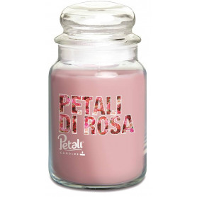 CANDELA 100 ORE PETALI DI ROSA