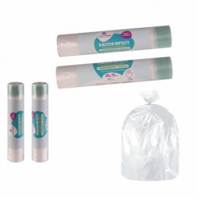 SACCO PATTUMIERA 65X75 CM NEUTRO CON LEGACCI 12PZ 2473