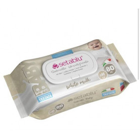 SALVIETTE BABY 80PZ WHITE MILK