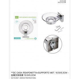 P/SAPONETTA+SUPPORTO MET. 10.5X5.2CM