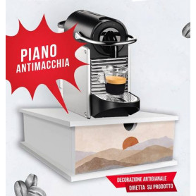 PORTA CAPSULE WHITE 27X33X11CM CAFFE" ABSTRACT