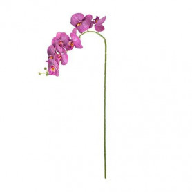 ORCHIDEA 7 FIORI VIOLA IN EVA, PLASTICA E METALLO  H.96 cm