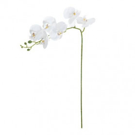 ORCHIDEA 7 FIORI BIANCA IN EVA, PLASTICA E METALLO  H.96 cm